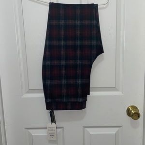 Plaid checker trousers/chinos